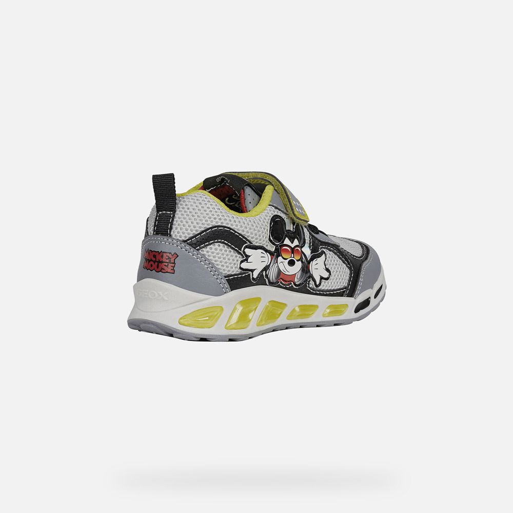 Geox Erkek Çocuk Spor Ayakkabı Gri/Yeşil - Shuttle - NDI-529346